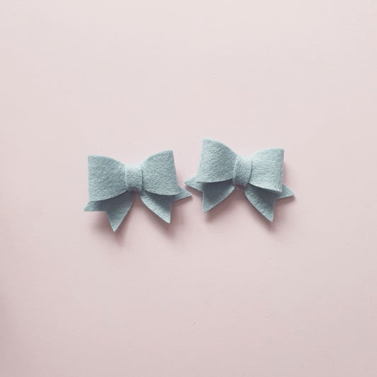 Duck Egg Blue Bow