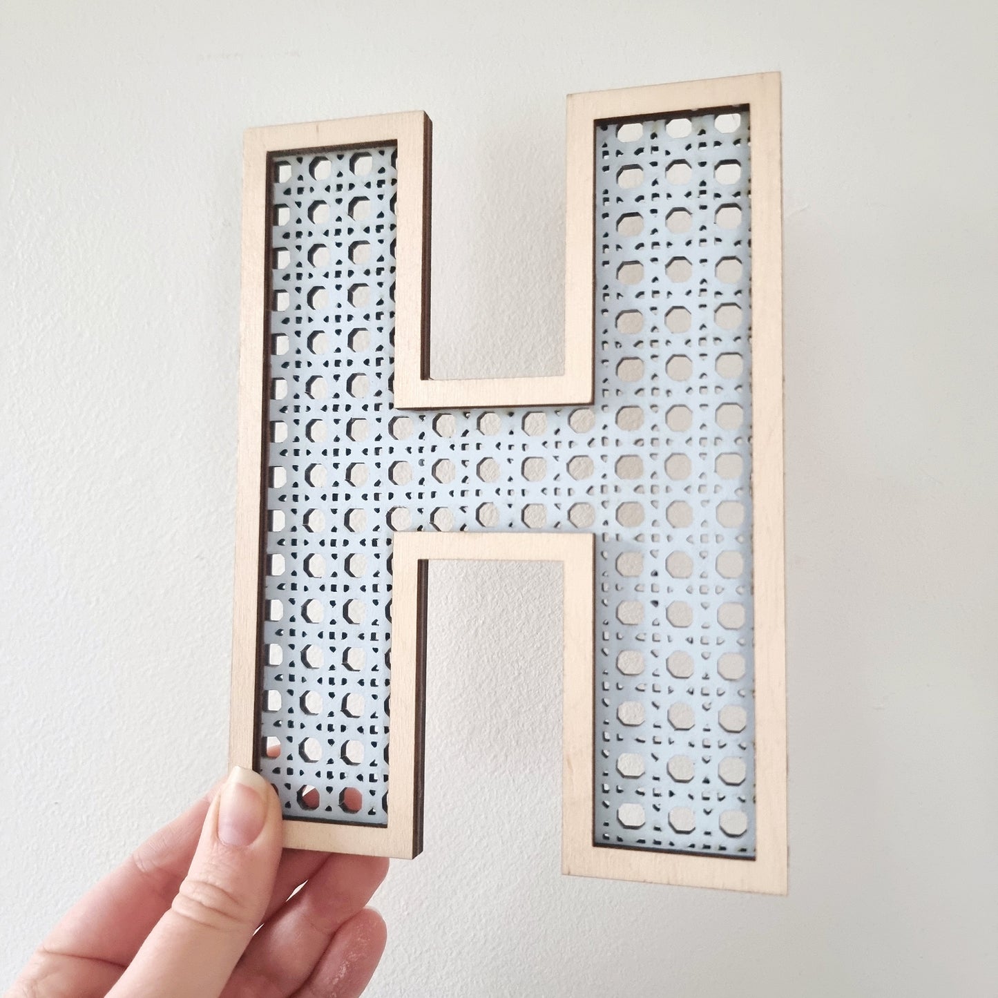 Rattan Look Ply Letters